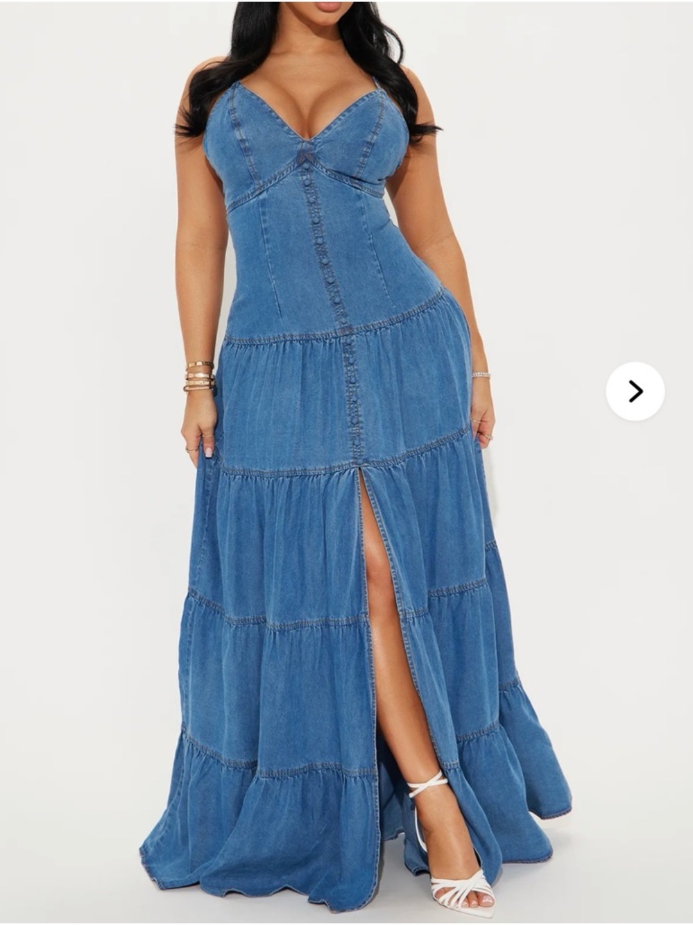 Serena Denim Maxi dress